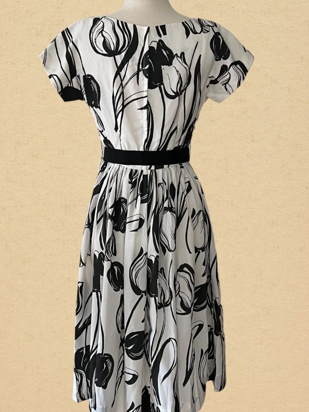 Deadstock Vintage 60s Floral Dress Size XS - Picture 5 of 9